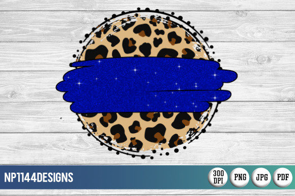 Download Blue Glitter Leopard Circle Background - Circle background Collection