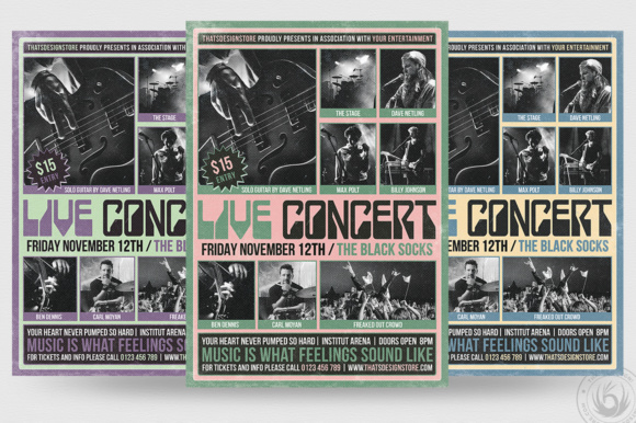 Download Live Concert Flyer Template V10 - Premium Resources