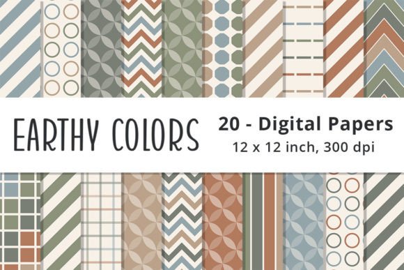 Download Earth Tones Digital Paper Backgrounds - Premium Resources