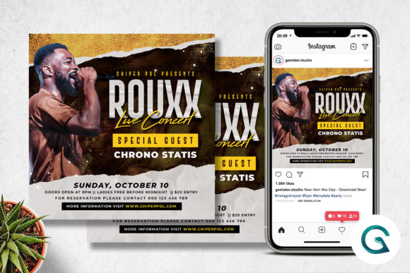 Download Live Concert Flyer Template - Live concert Collection