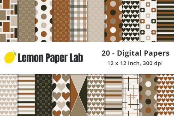 Download Brown Earth Tones Digital Paper - Premium Resources