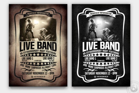 Download Live Concert Flyer Template V1 - Premium Bundle